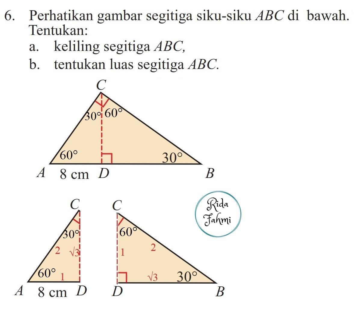 Detail Perhatikan Gambar Segitiga Abc Di Bawah Ini Nomer 12