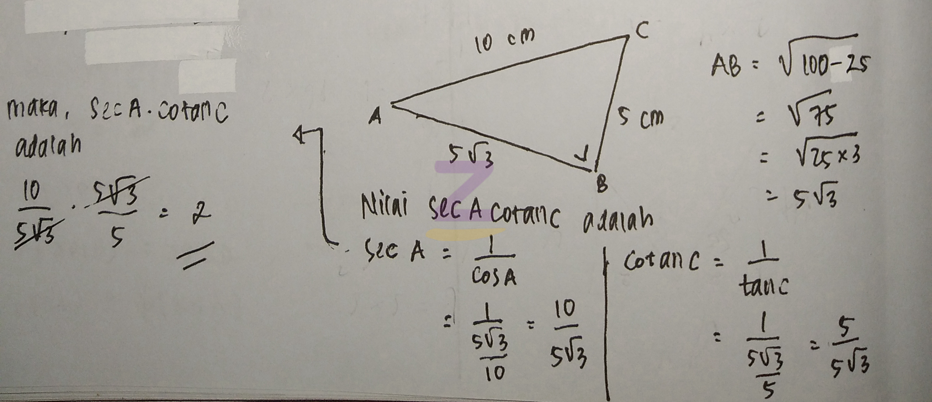 Detail Perhatikan Gambar Segitiga Abc Di Bawah Ini Nomer 28