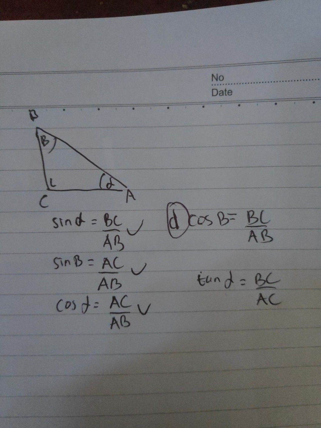 Detail Perhatikan Gambar Segitiga Siku Siku Abc Nomer 43