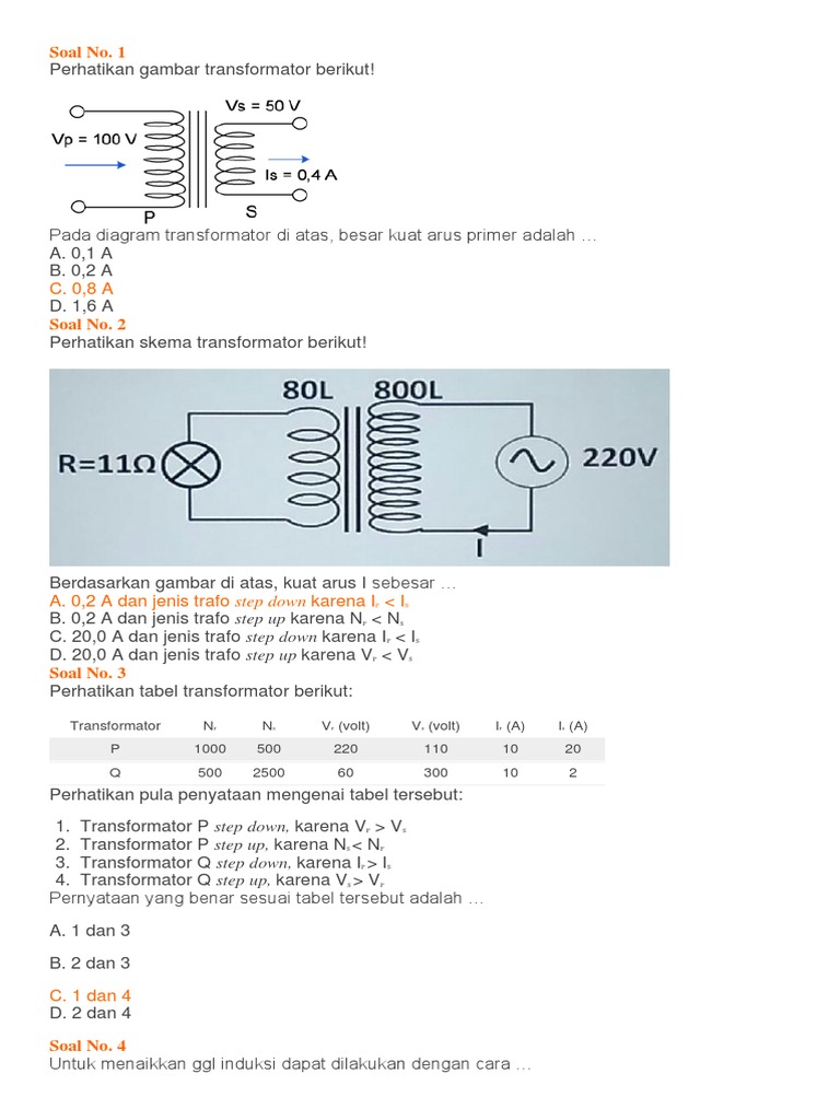 Detail Perhatikan Gambar Transformator Berikut Nomer 33