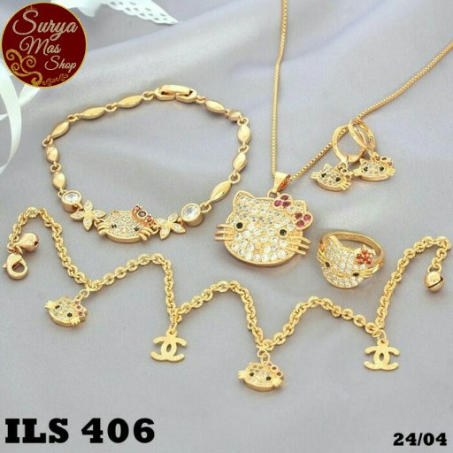 Detail Perhiasan Emas Hello Kitty Nomer 6