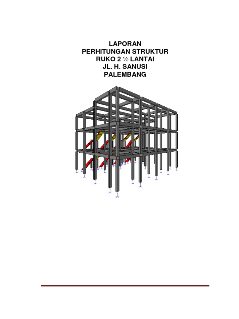 Detail Perhitungan Struktur Rumah 2 Lantai Nomer 12