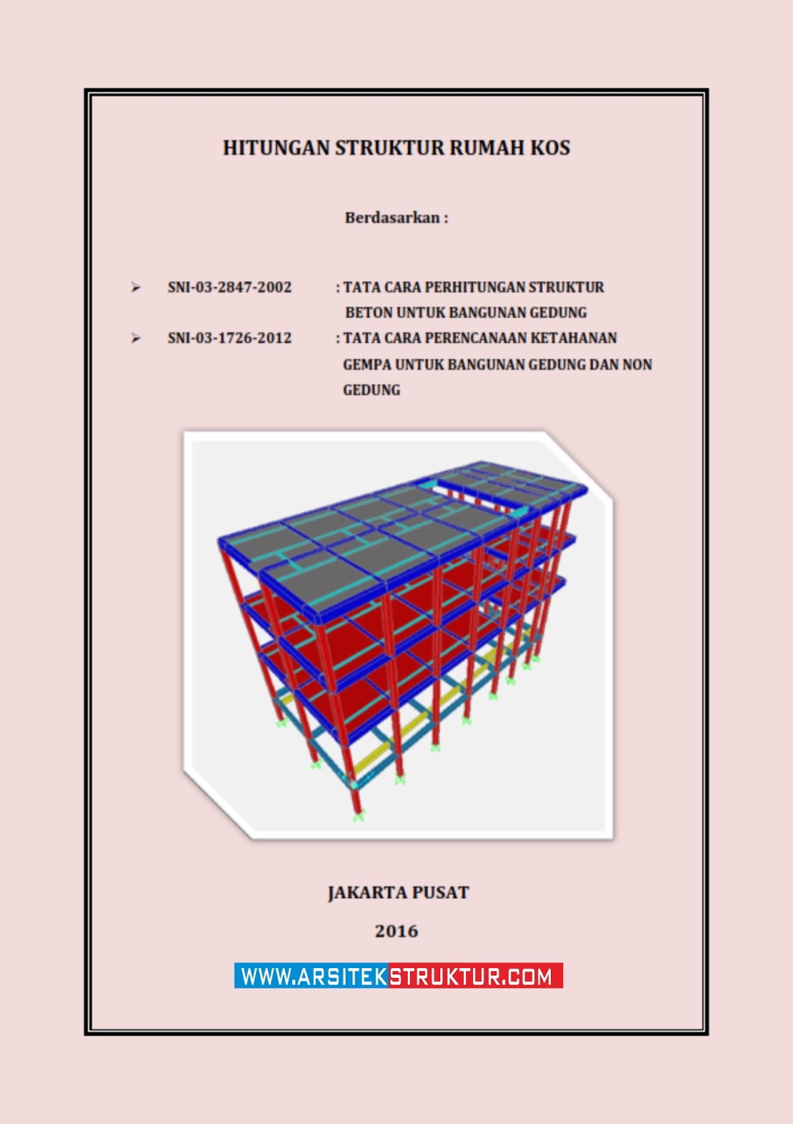 Detail Perhitungan Struktur Rumah 2 Lantai Nomer 16