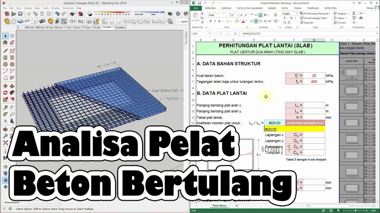 Detail Perhitungan Struktur Rumah 2 Lantai Excel Nomer 9