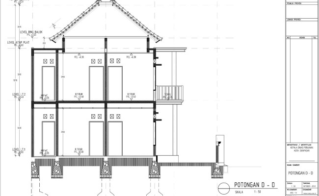 Detail Perhitungan Struktur Rumah 2 Lantai Excel Nomer 24