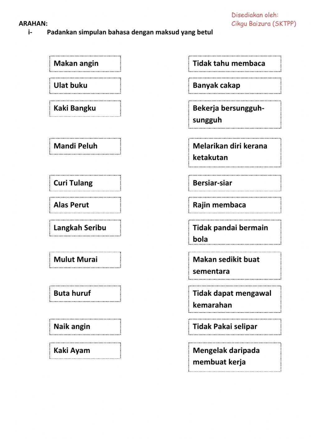 Detail Peribahasa Dan Maksud Tahun 5 Nomer 17