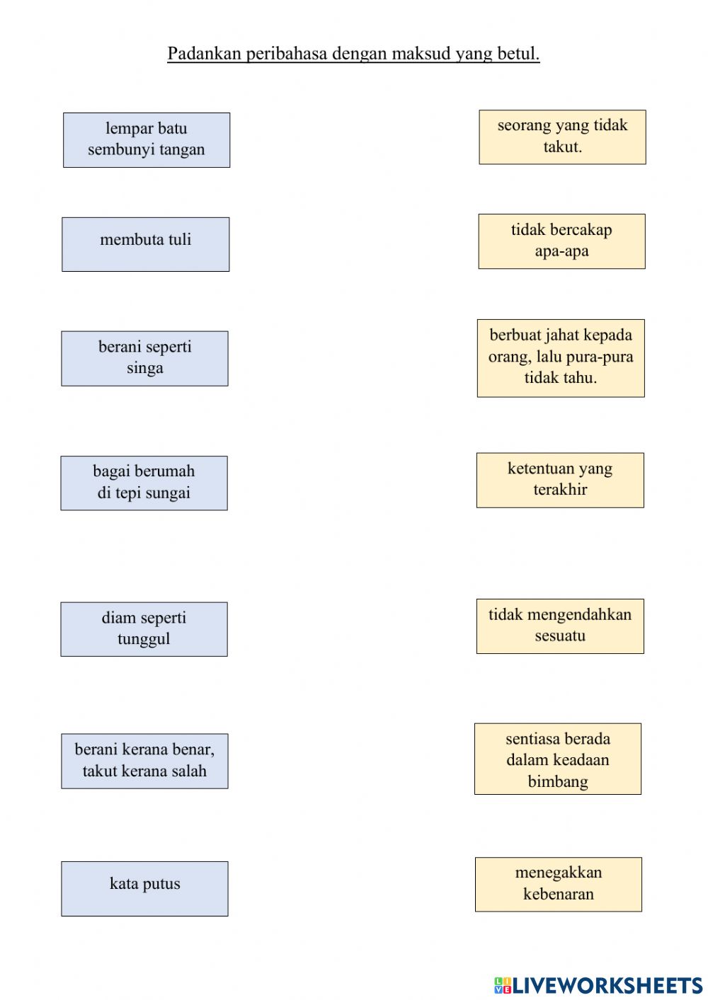 Detail Peribahasa Melayu Tahun 5 Nomer 19