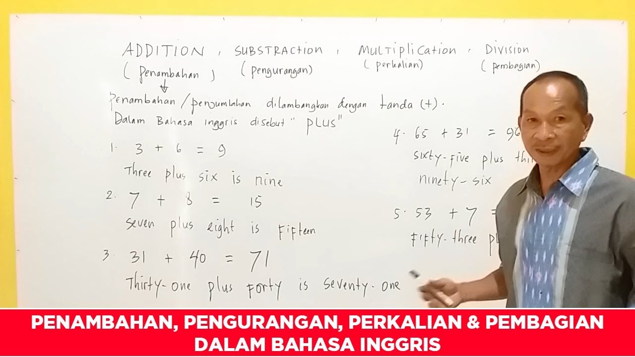 Perkalian Bahasa Inggris - KibrisPDR