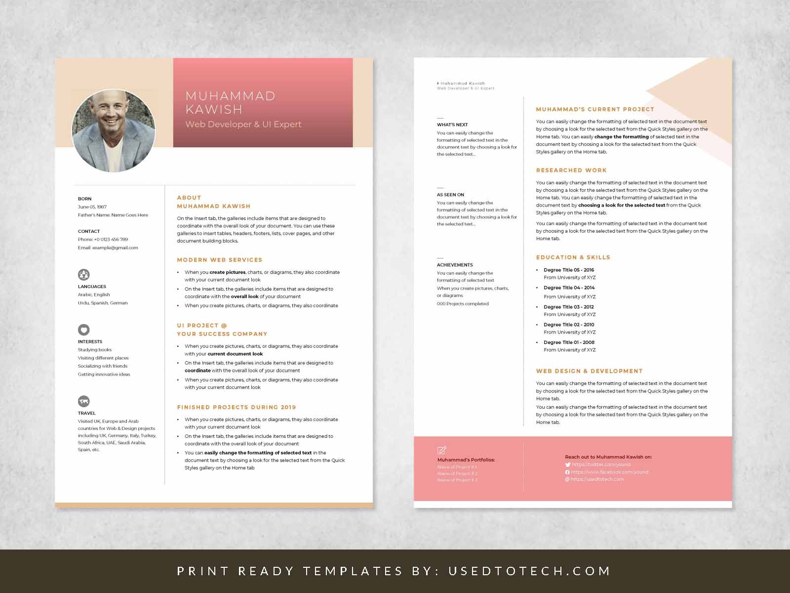 Detail Persona Profile Template Nomer 23