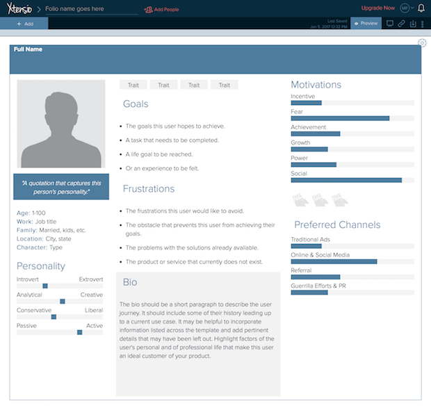 Detail Persona Profile Template Nomer 10