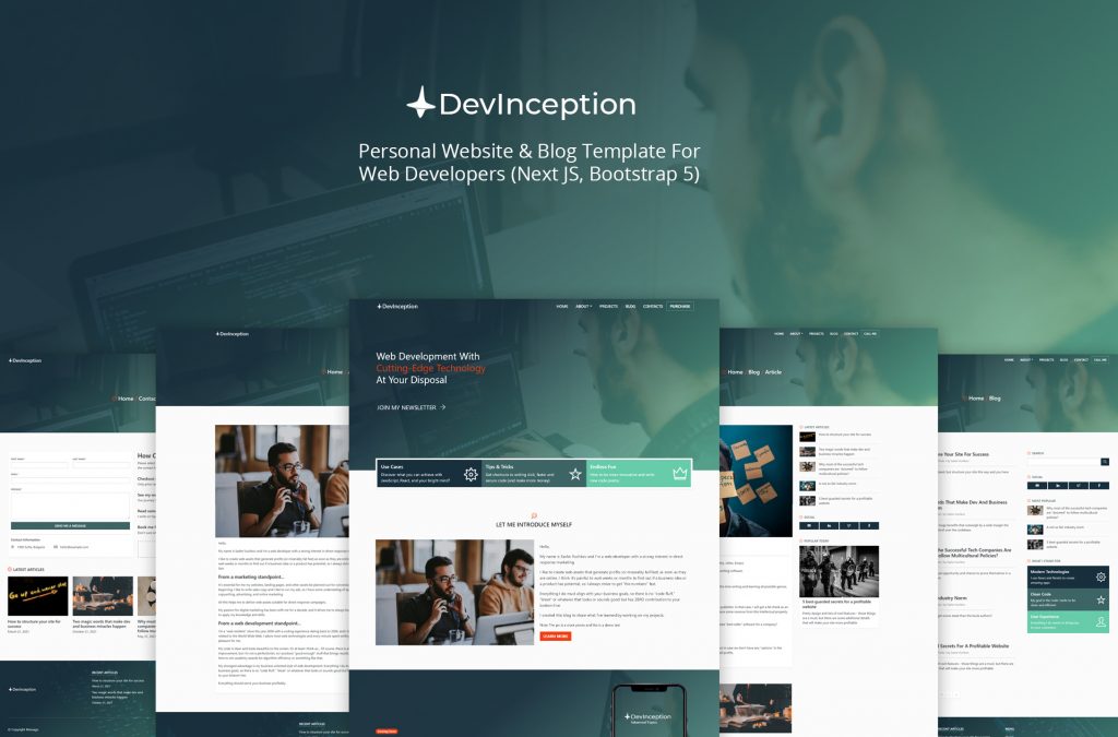 Detail Personal Blog Template Nomer 29