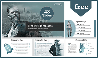 Detail Personal Branding Powerpoint Template Nomer 40