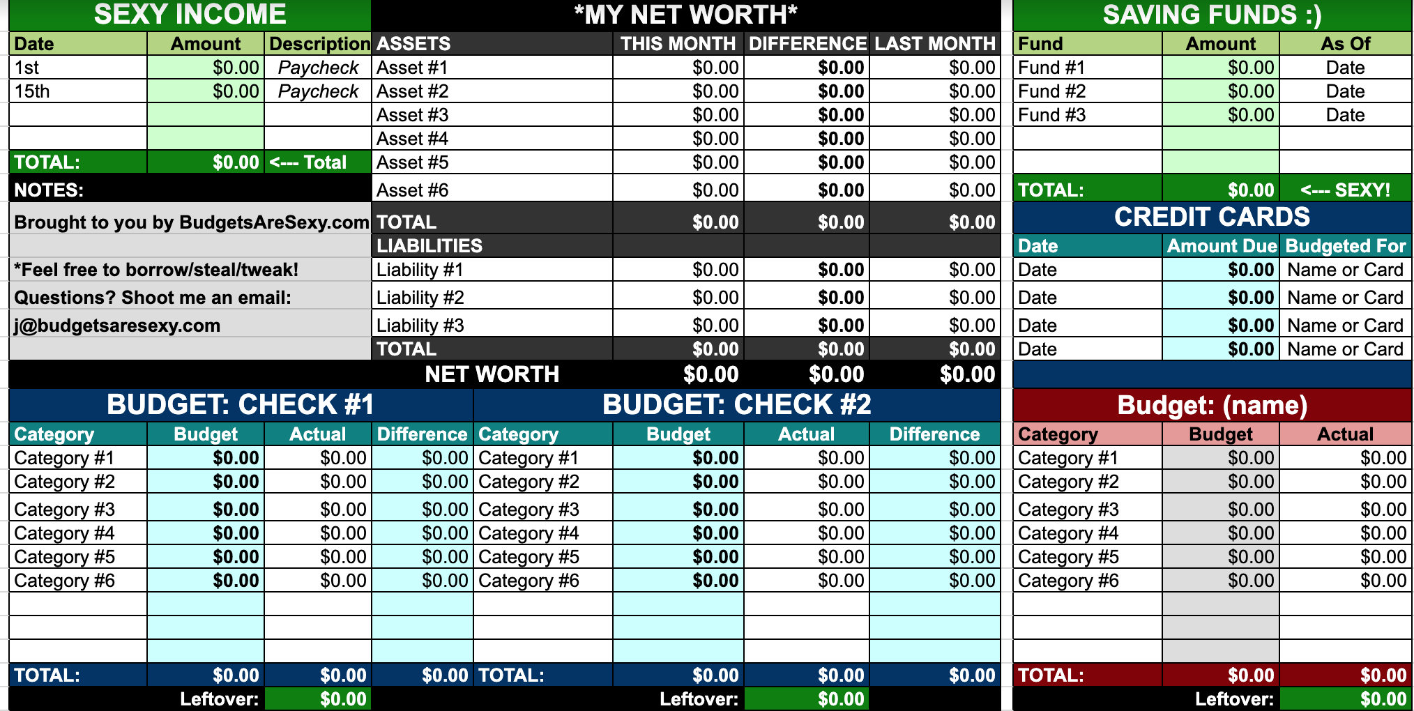 Detail Personal Finance Template Nomer 15