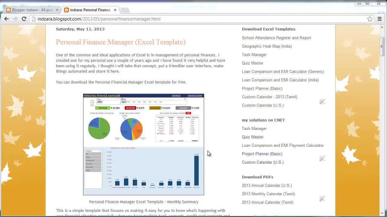 Detail Personal Finance Template Nomer 46