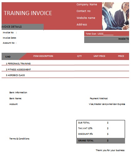 Detail Personal Invoice Template Nomer 46