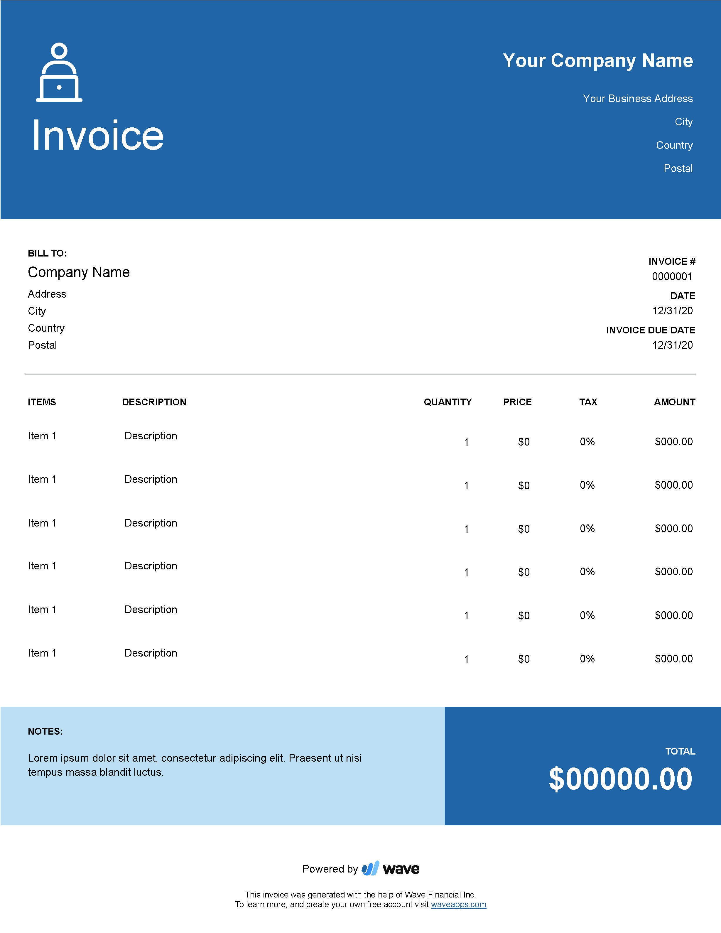 Detail Personal Invoice Template Excel Nomer 13