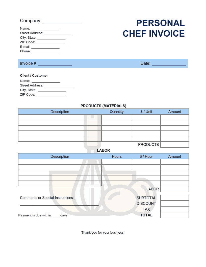 Detail Personal Invoice Template Excel Nomer 17