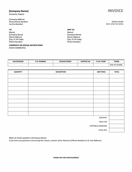 Detail Personal Invoice Template Excel Nomer 31