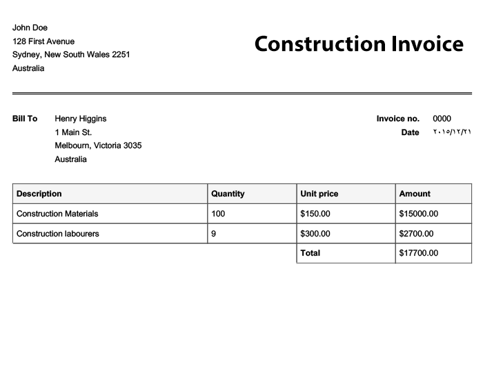 Detail Personal Invoice Template Excel Nomer 32