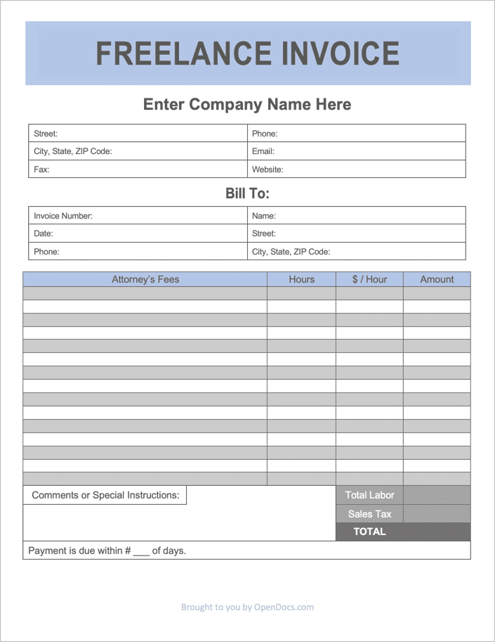 Detail Personal Invoice Template Excel Nomer 35