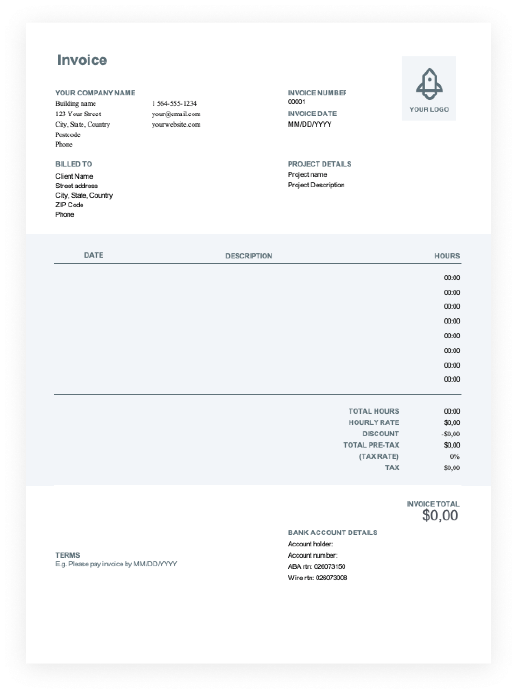 Detail Personal Invoice Template Excel Nomer 41