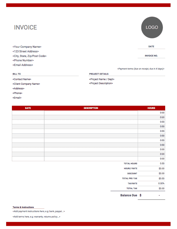 Detail Personal Invoice Template Excel Nomer 9