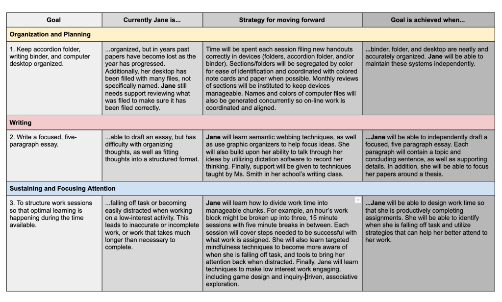 Detail Personal Learning Plan Template Nomer 8