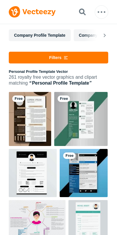 Detail Personal Profile Design Template Nomer 14