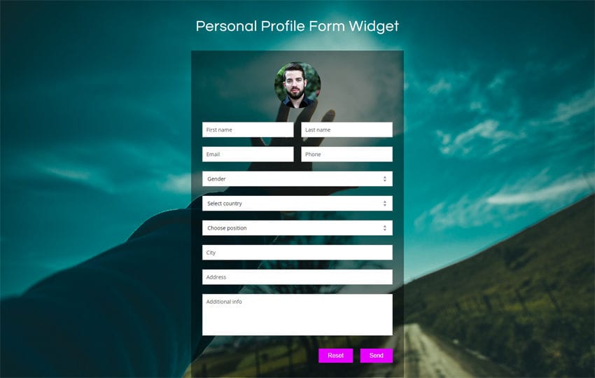 Detail Personal Profile Design Template Nomer 34