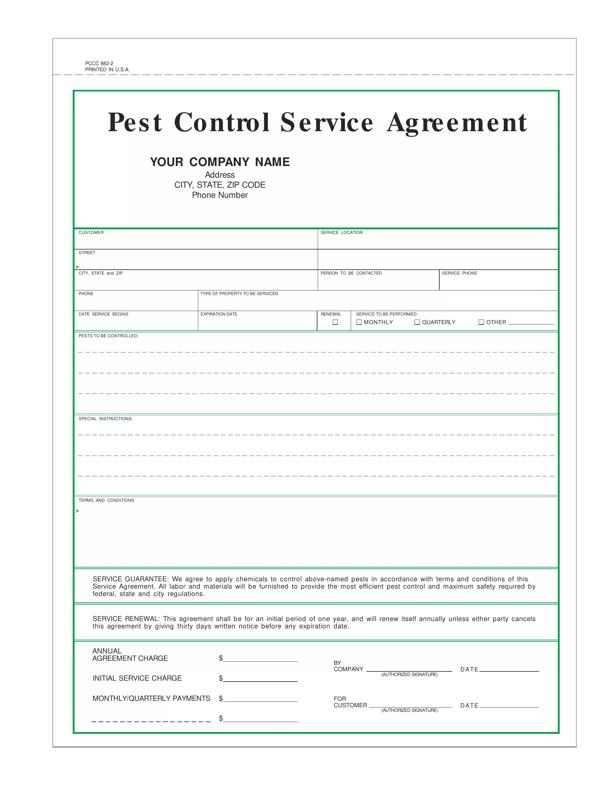 Detail Pest Control Schedule Template Nomer 17