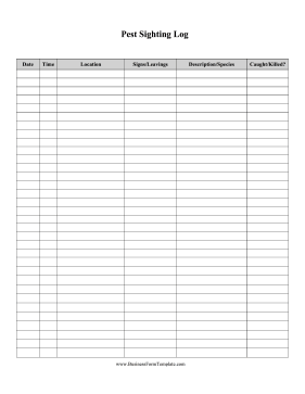 Detail Pest Control Schedule Template Nomer 19