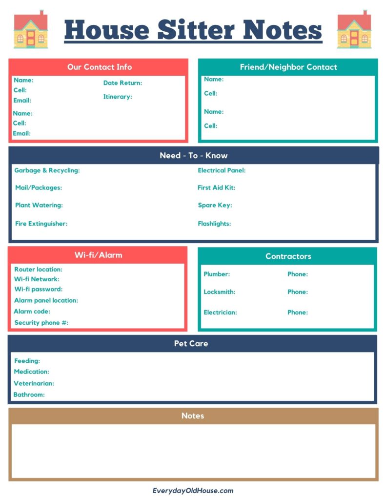 Detail Pet Sitter Checklist Template Free Nomer 15