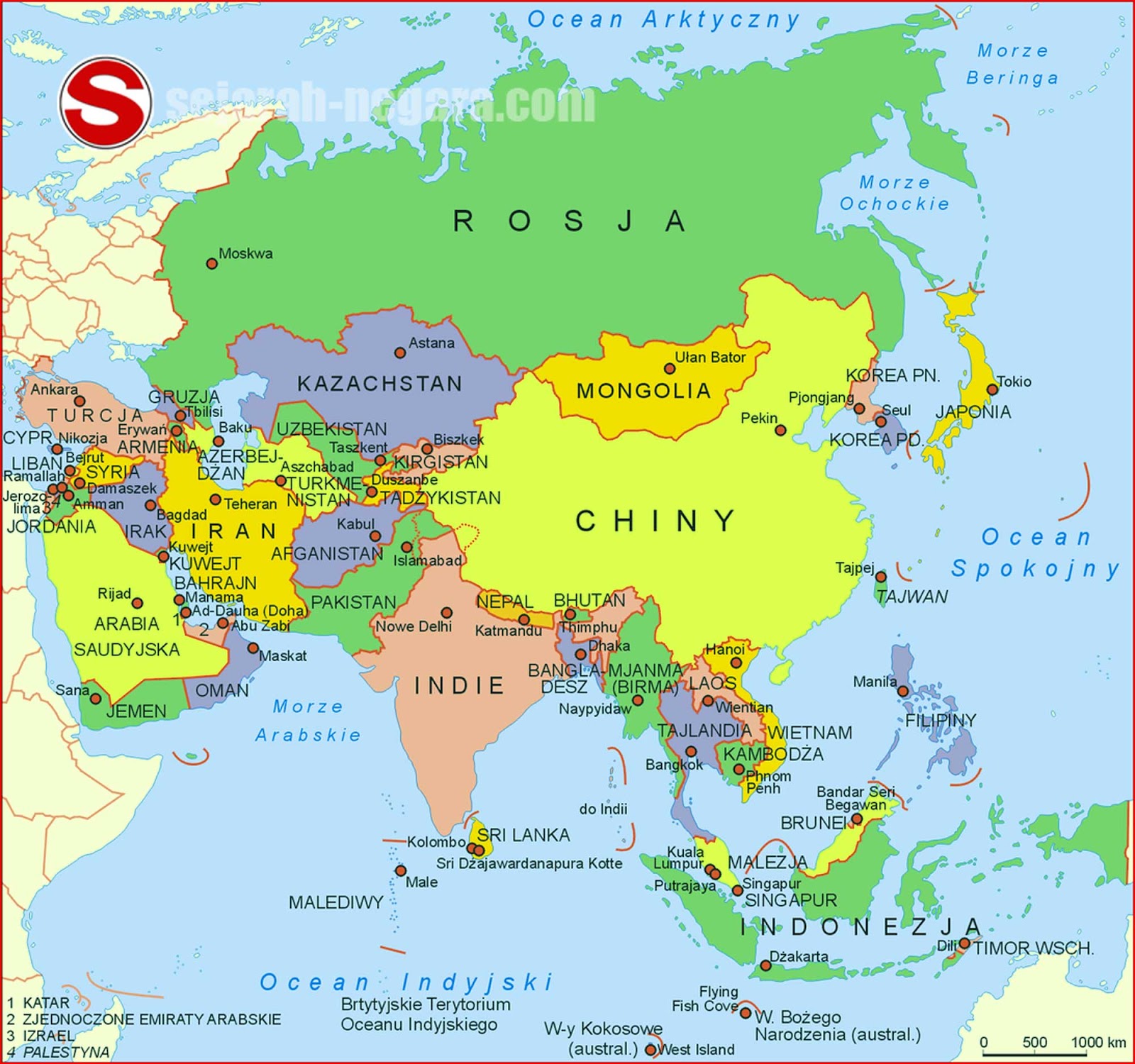 Detail Peta Dunia Beserta Nama Negaranya Nomer 18