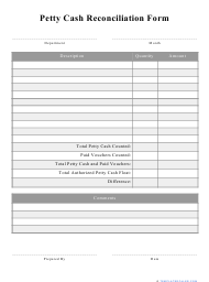 Detail Petty Cash Reconciliation Template Nomer 7