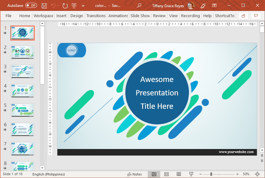 Detail Philippines Powerpoint Template Nomer 51