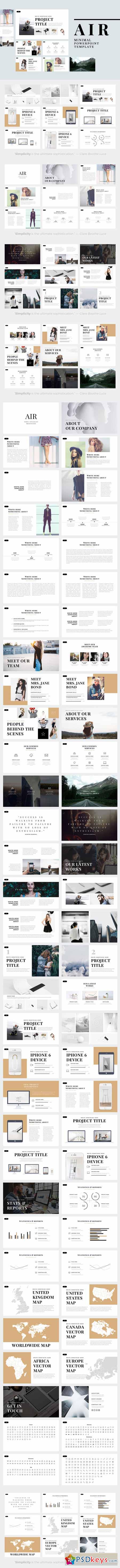 Detail Phoenix Minimal Powerpoint Template Nomer 16