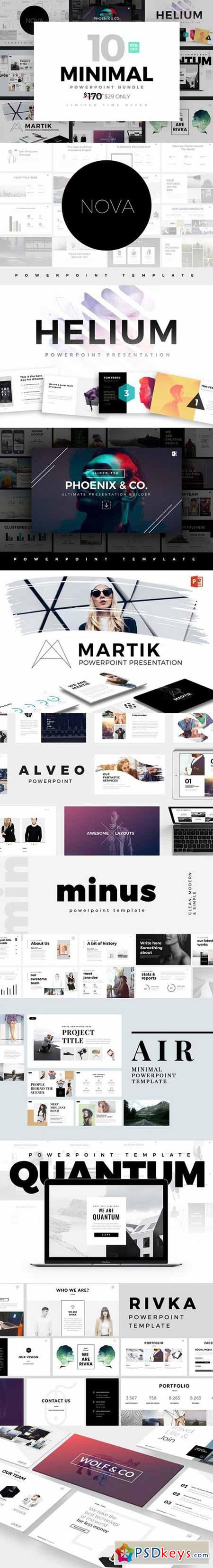 Detail Phoenix Minimal Powerpoint Template Nomer 20