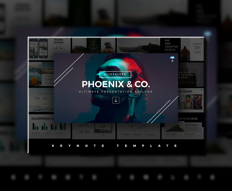 Detail Phoenix Minimal Powerpoint Template Nomer 28