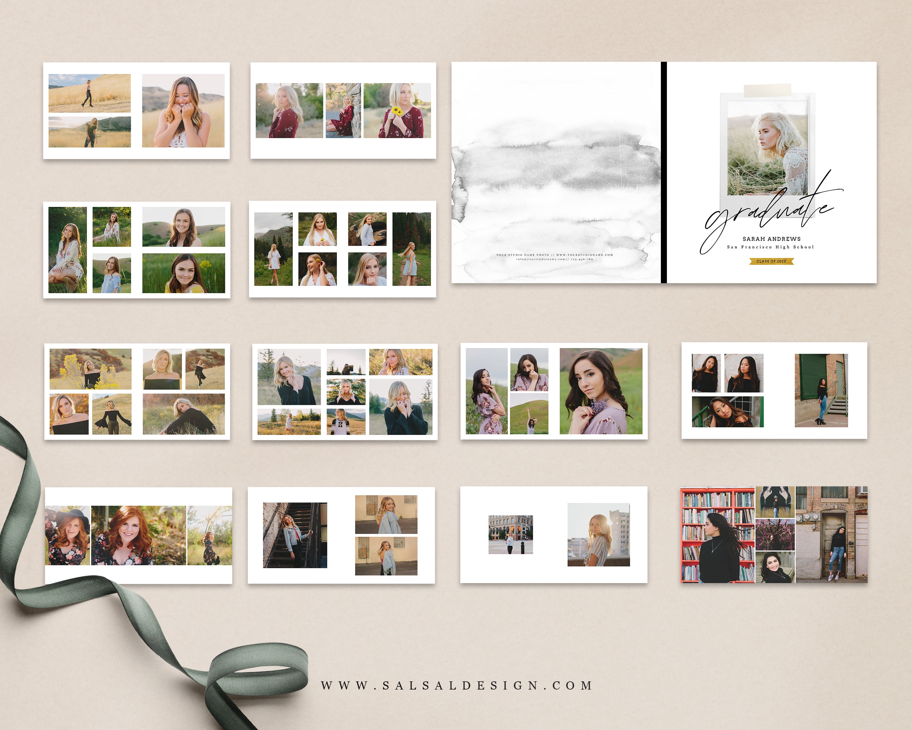 Detail Photo Book Photoshop Template Nomer 16