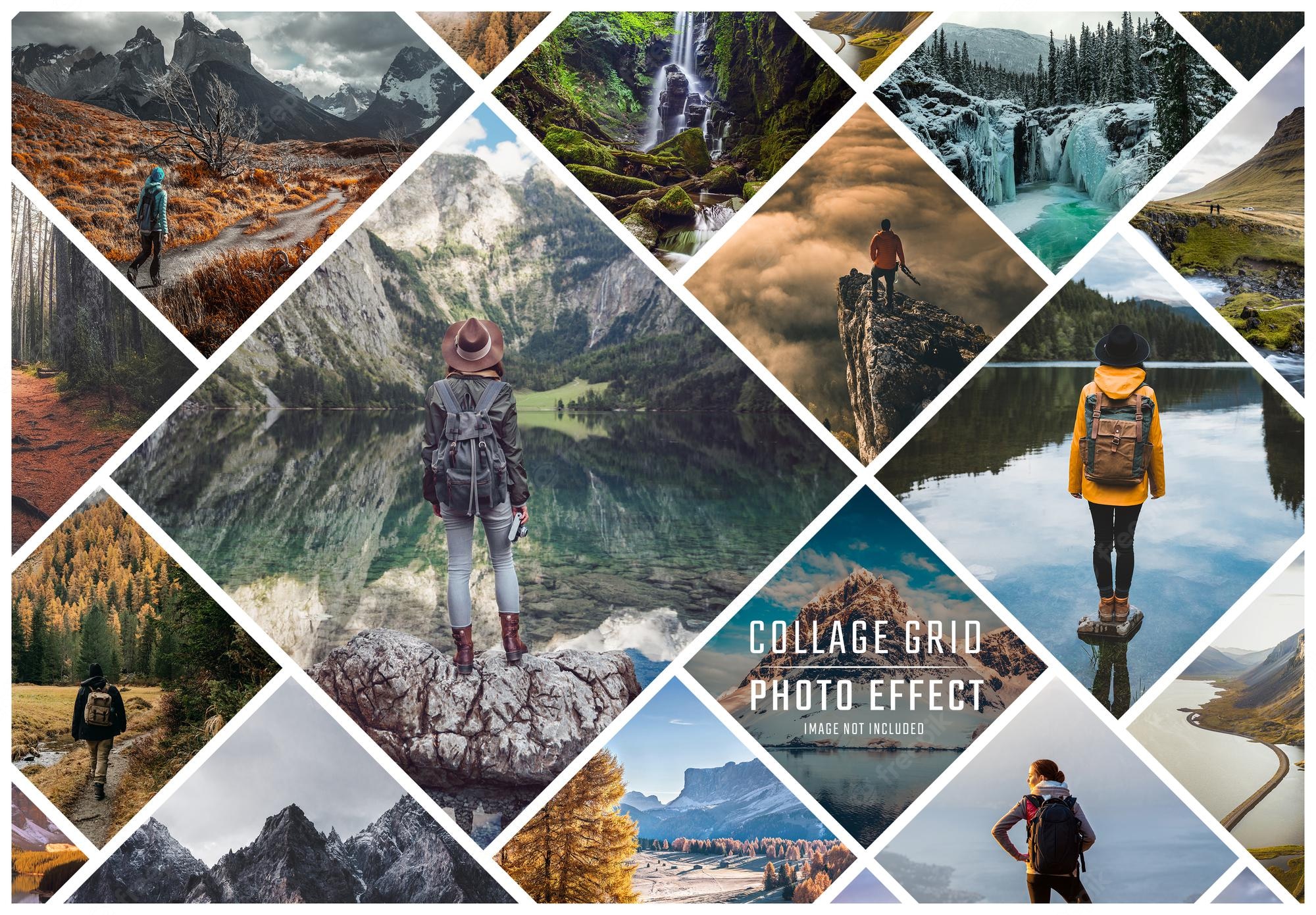 Detail Photo Collage Template Psd Free Nomer 24