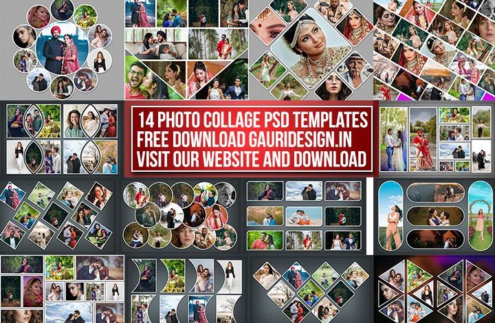 Detail Photo Collage Template Psd Free Nomer 30
