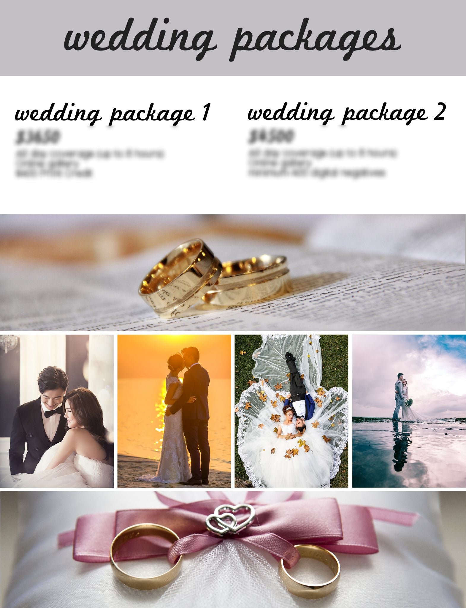 Detail Photography Packages Template Nomer 36