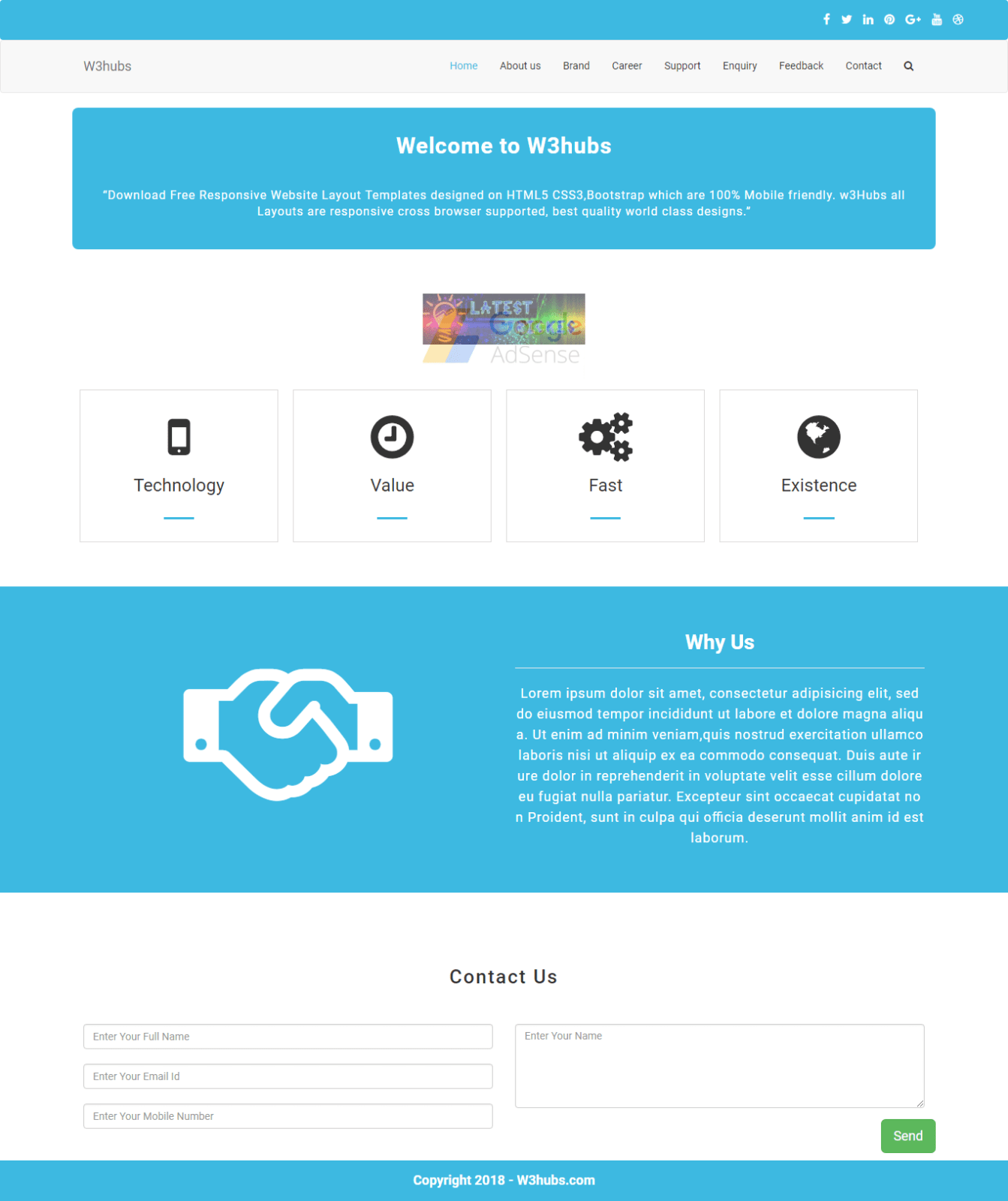 Detail Php Bootstrap Template Nomer 6