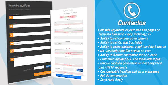 Detail Php Contact Form Template Free Download Nomer 12