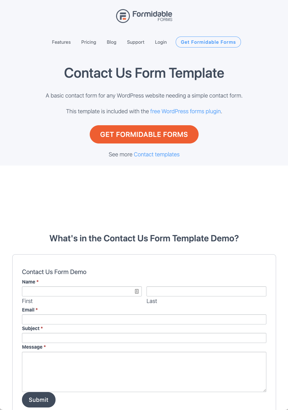 Detail Php Contact Form Template Free Download Nomer 17