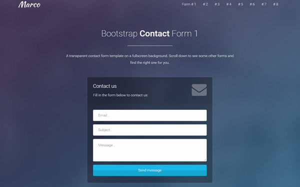 Detail Php Contact Form Template Free Download Nomer 3