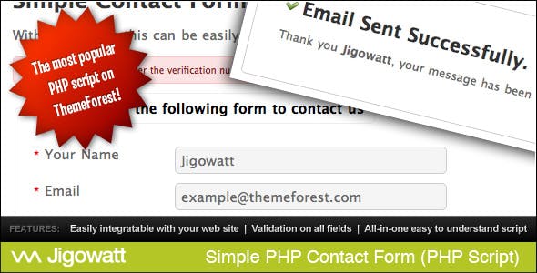Detail Php Contact Form Template Free Download Nomer 21