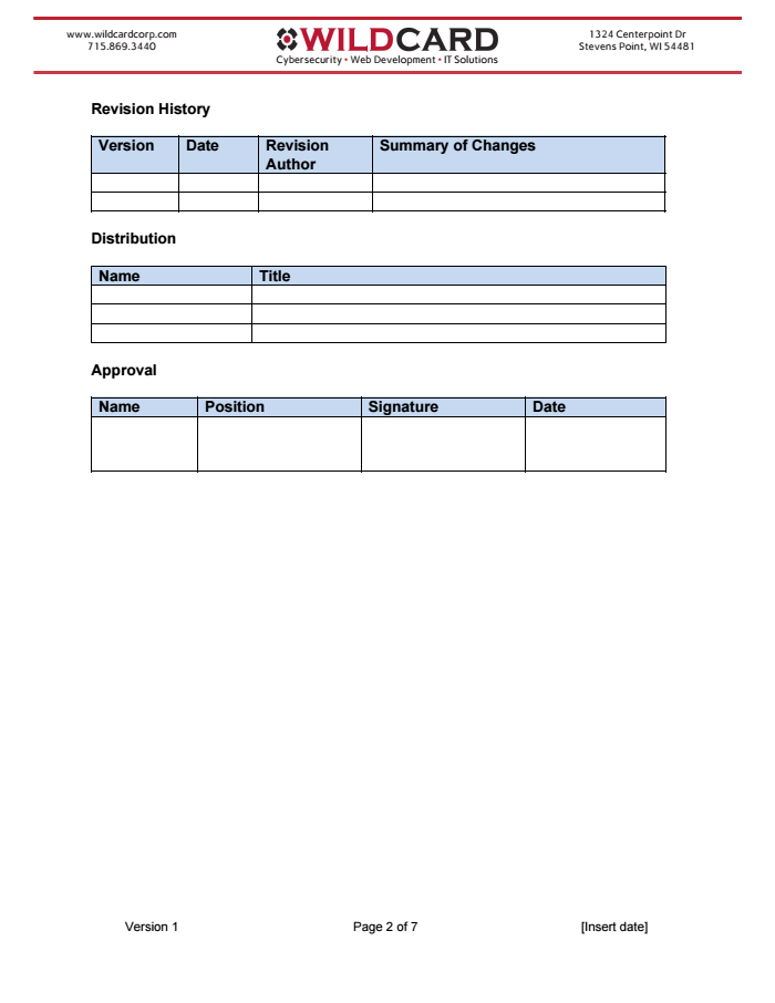 Detail Physical Security Plan Template Nomer 20