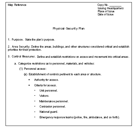 Detail Physical Security Plan Template Nomer 6