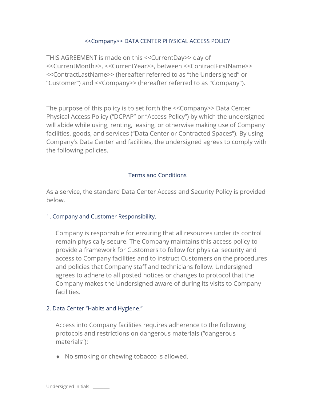Detail Physical Security Plan Template Nomer 46